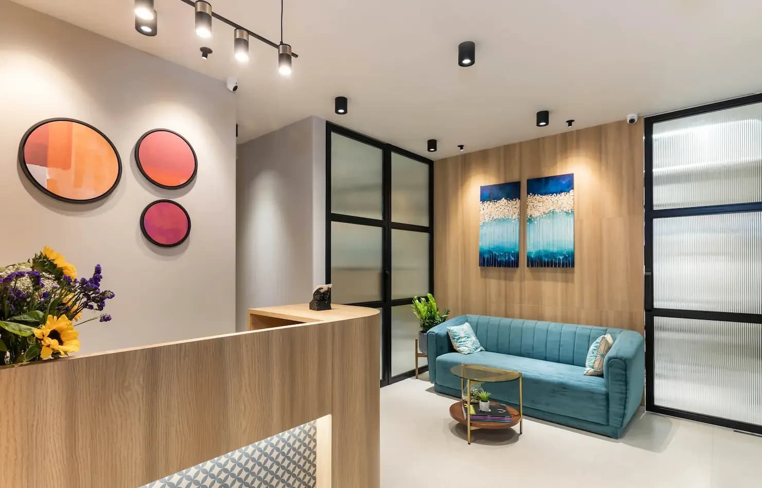 Reception sitting room at Spectrum Clinic in Khar West