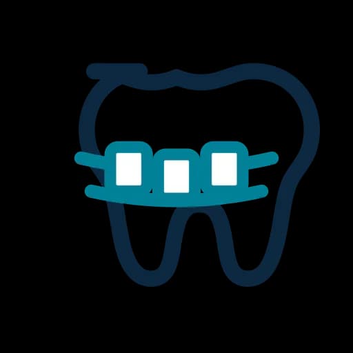 Orthodontic treatment — braces icon